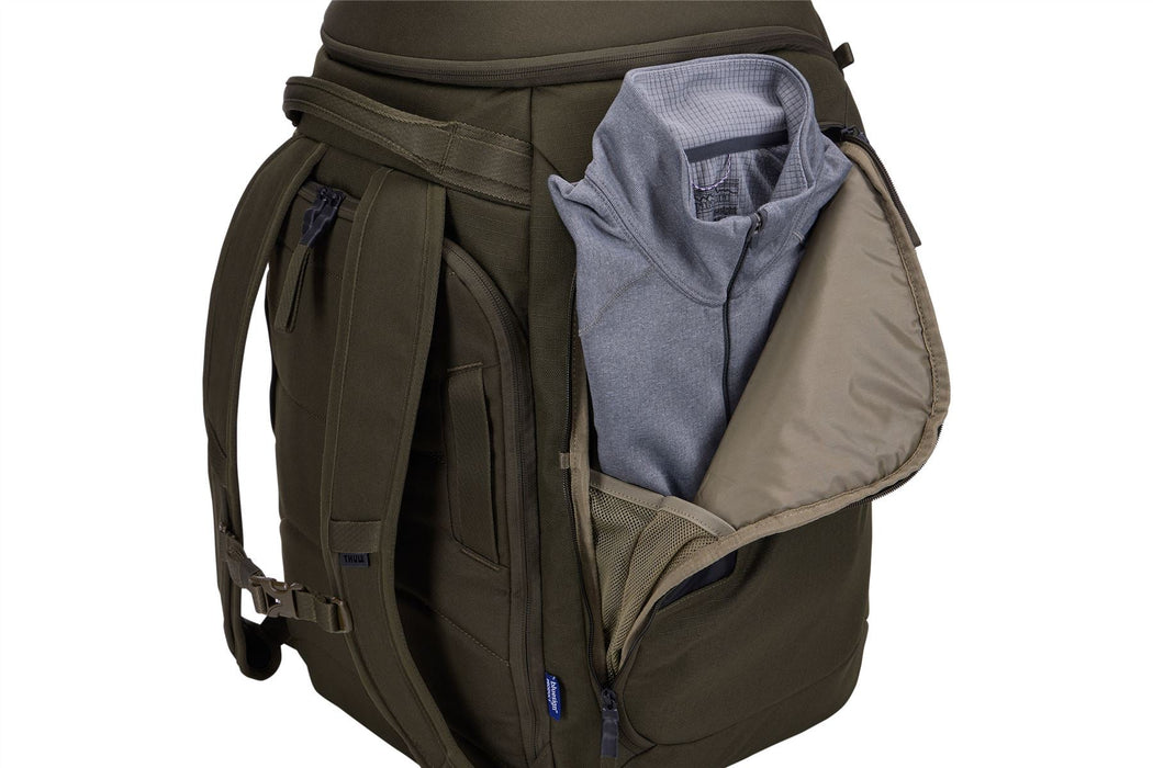 Thule RoundTrip Snowboard and ski boot backpack 60L deep khaki Thule - Bars 4 Cars