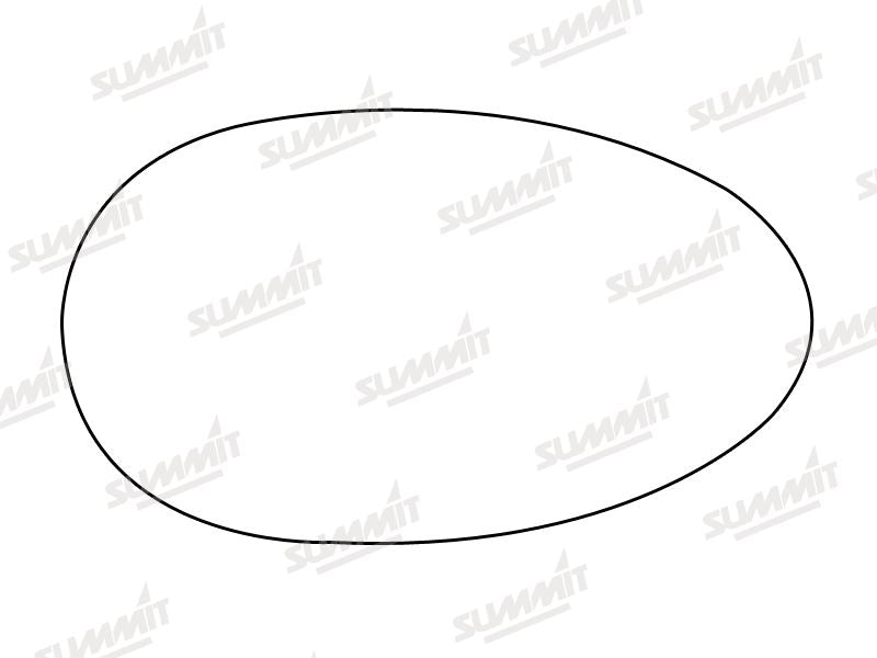 Summit Stick-On Standard Mirror Glass fits Rover 75 LHS RHS Summit - Bars 4 Cars