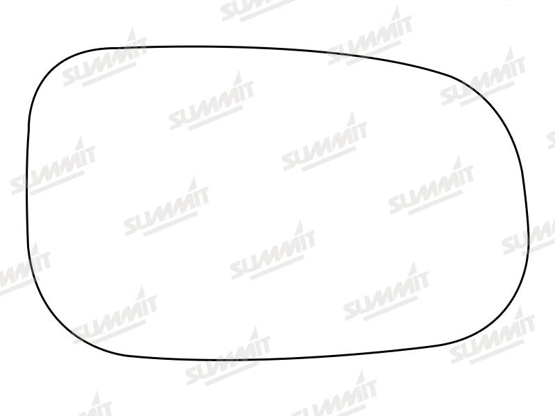 Summit Heated Base Plate With Standard Mirror Glass fits Volvo S40 RHS Summit - Bars 4 Cars