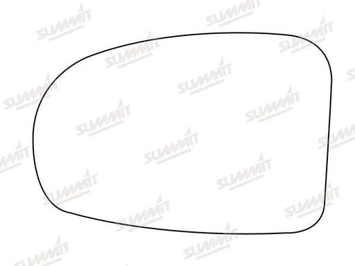 Summit Stick-On Standard Mirror Glass fits Toyota Avensis 08 on LHS Summit - Bars 4 Cars