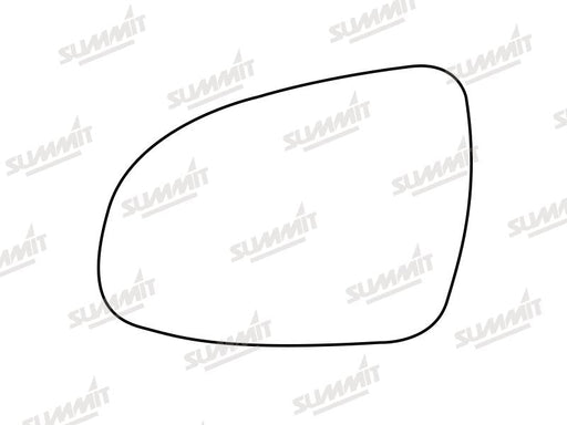 Summit Stick-On Standard Mirror Glass fits Kia Sportage 16 to 17 LHS Summit - Bars 4 Cars