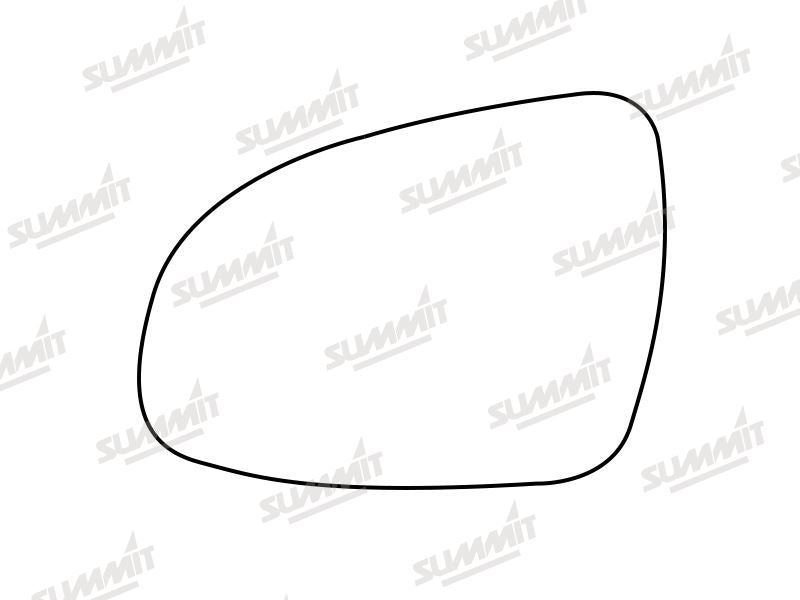 Summit Stick-On Standard Mirror Glass fits Kia Sportage 16 to 17 LHS Summit - Bars 4 Cars