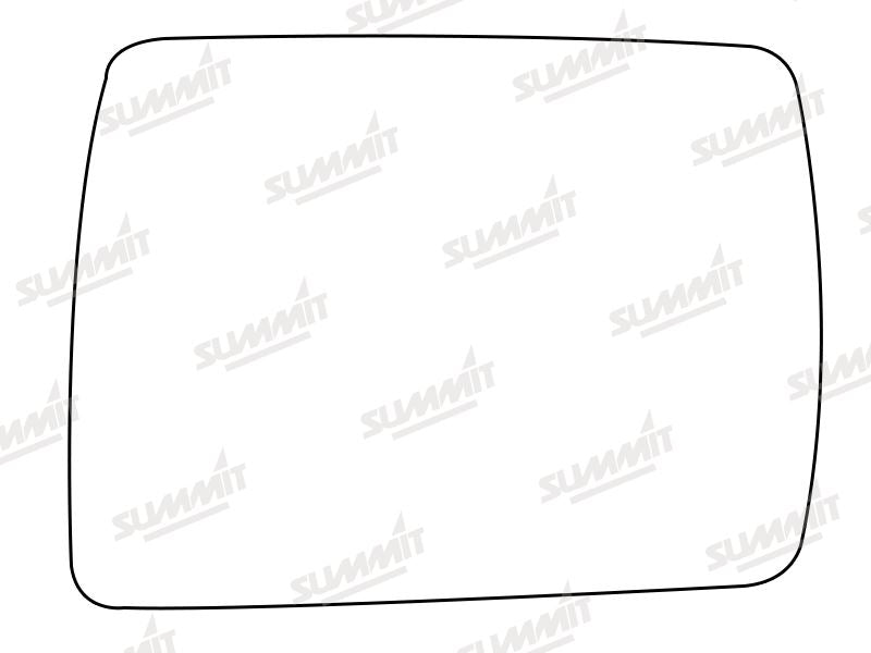Summit Stick-On Standard Mirror Glass fits Daihatsu Fourtrak RHS Summit - Bars 4 Cars