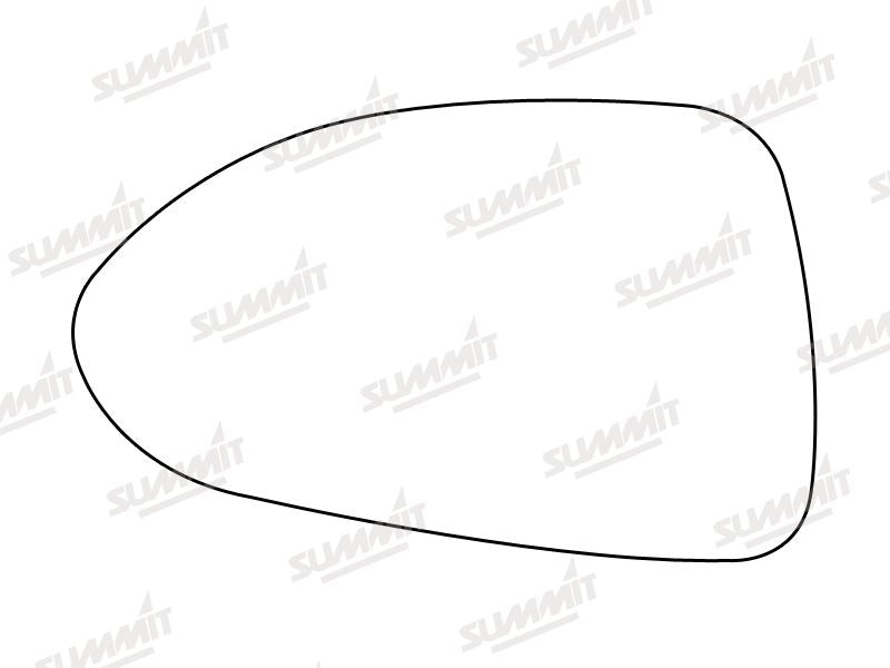 Summit Stick-On Standard Mirror Glass fits Vauxhall Corsa 07 on LHS Summit - Bars 4 Cars