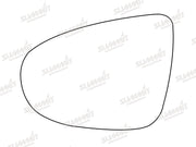 Summit Stick-On Standard Mirror Glass fits VW Golf 08 on LHS Summit - Bars 4 Cars
