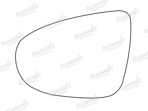Summit Stick-On Standard Mirror Glass fits VW Golf 08 on LHS Summit - Bars 4 Cars