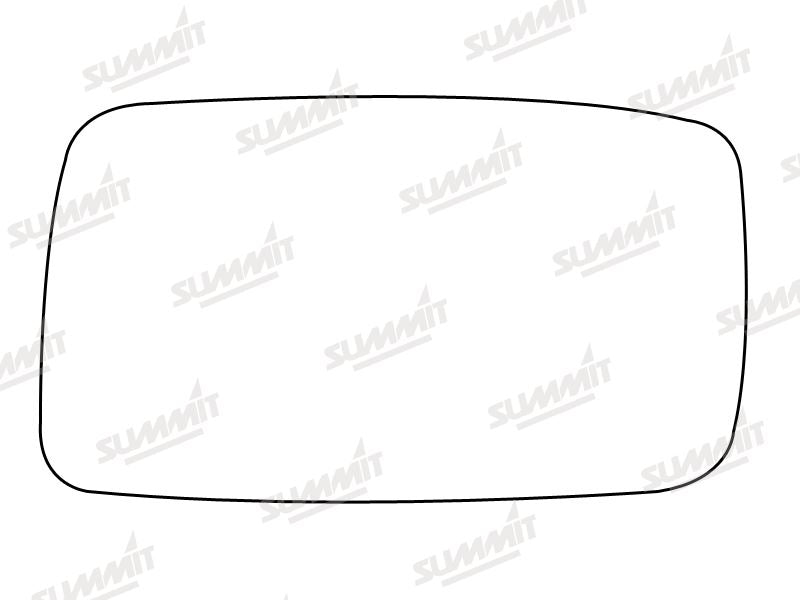 Summit Stick-On Standard Mirror Glass fits VW Golf Mk3 Seat Cordoba LHS Summit - Bars 4 Cars