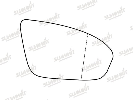 Summit Stick-On Standard Mirror Glass fits BMW 5 Series, M5, F10 & F18 13 On RHS Summit - Bars 4 Cars