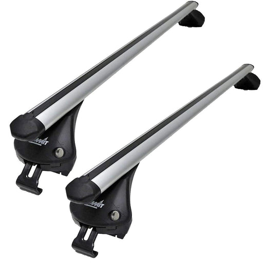 Summit SUP-957D Premium Integrated Railing Bar for Cars with Running Rails, Aluminium, Set of 2 - Summit Shop