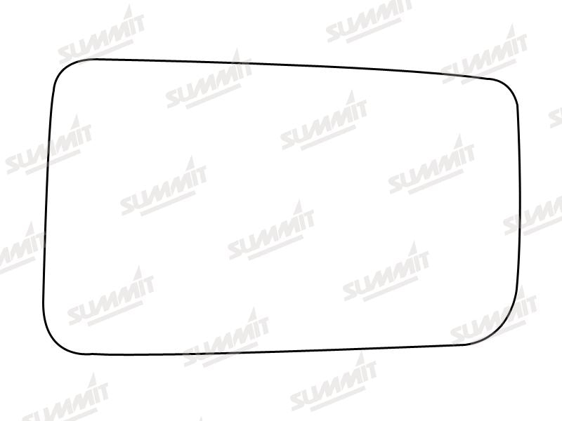 Summit Stick-On Anti Dazzle Mirror Glass fits Peugeot 309, 405, 505 RHS Summit - Bars 4 Cars