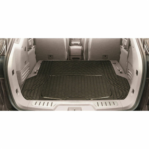Sakura Universal Fit All Black Heavy Duty Rubber Non-Slip Car Boot Liner Saxon - Bars 4 Cars