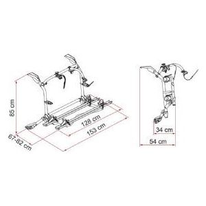 Fiamma Carry-Bike Vw T6 Pro - Deep Black 02094C08A Fiamma - Bars 4 Cars