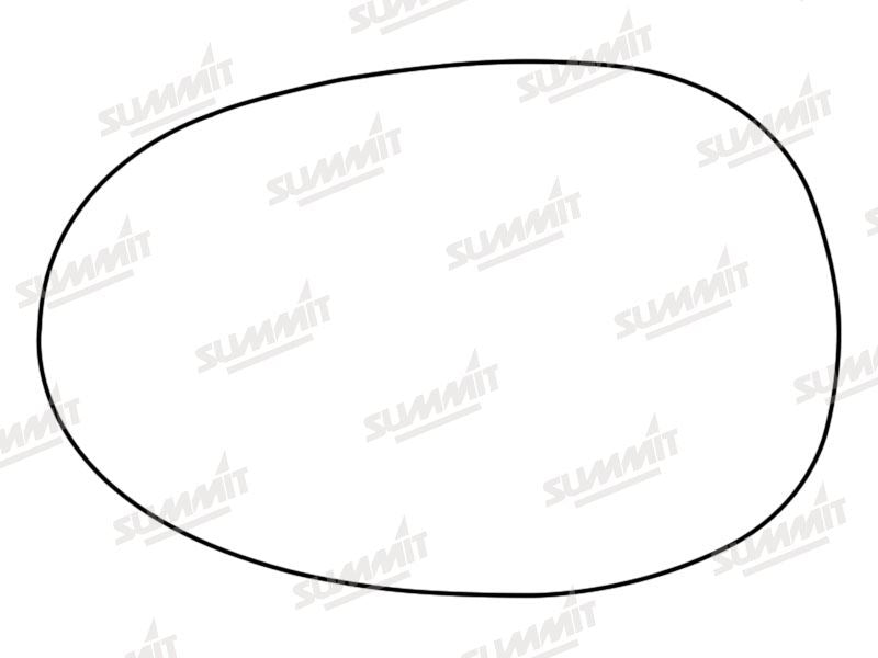 Summit Stick-On Standard Mirror Glass fits Mazda MX-5 05 to 09 LHS Summit - Bars 4 Cars