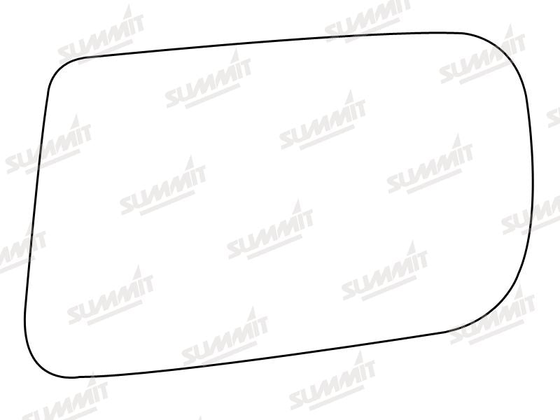 Summit Stick-On Standard Mirror Glass fits Lancia Thema LHS Summit - Bars 4 Cars