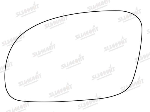 Summit Stick-On Standard Mirror Glass fits VW Beetle 00 on LHS Summit - Bars 4 Cars