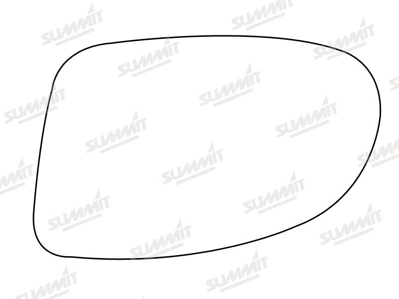 Summit Stick-On Standard Mirror Glass fits Vauxhall Omega LHS Summit - Bars 4 Cars