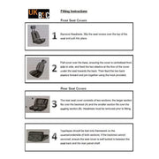 Sakura Car Seat & Headrest Covers Carnaby Black Universal Size Elasticated Hems Sakura - Bars 4 Cars