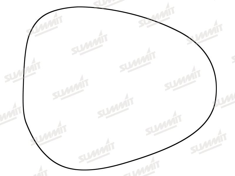 Summit Stick-On Standard Mirror Glass fits Lancia Ypsilon 10 on RHS Summit - Bars 4 Cars