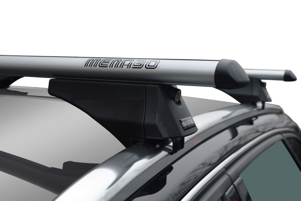 Menabo Tiger Silver Roof Bars fits Ford Fiesta Active 2018-2024 Estate 5D w Flush Rails Menabo - Bars 4 Cars