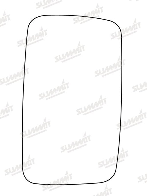 Summit Non-Heated Base Plate With Commercial Mirror Glass fits Mercedes Sprinter Van 95 to 00 LHS Summit - Bars 4 Cars