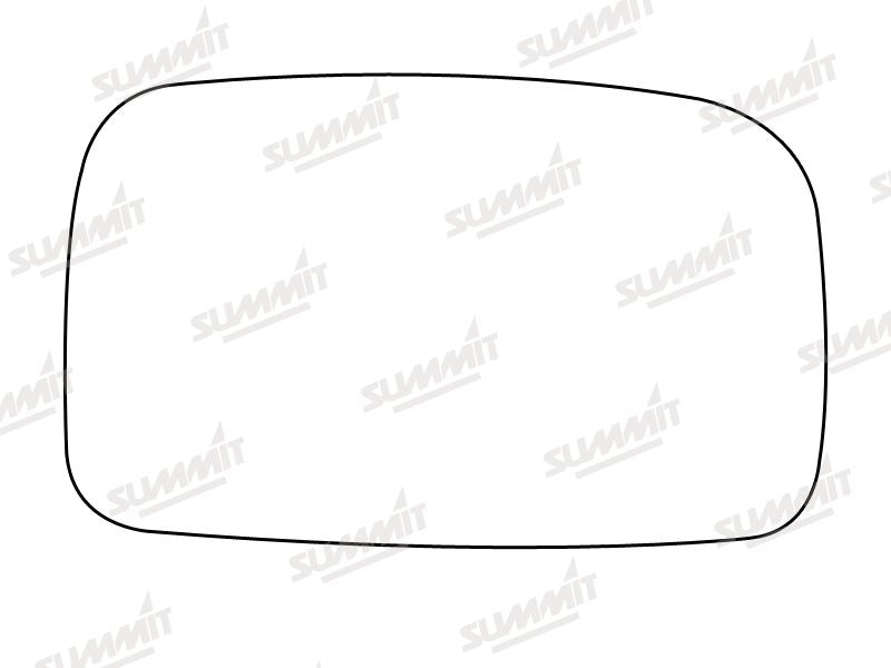 Summit Stick-On Aspheric Mirror Glass fits VW Polo 96 on RHS Summit - Bars 4 Cars