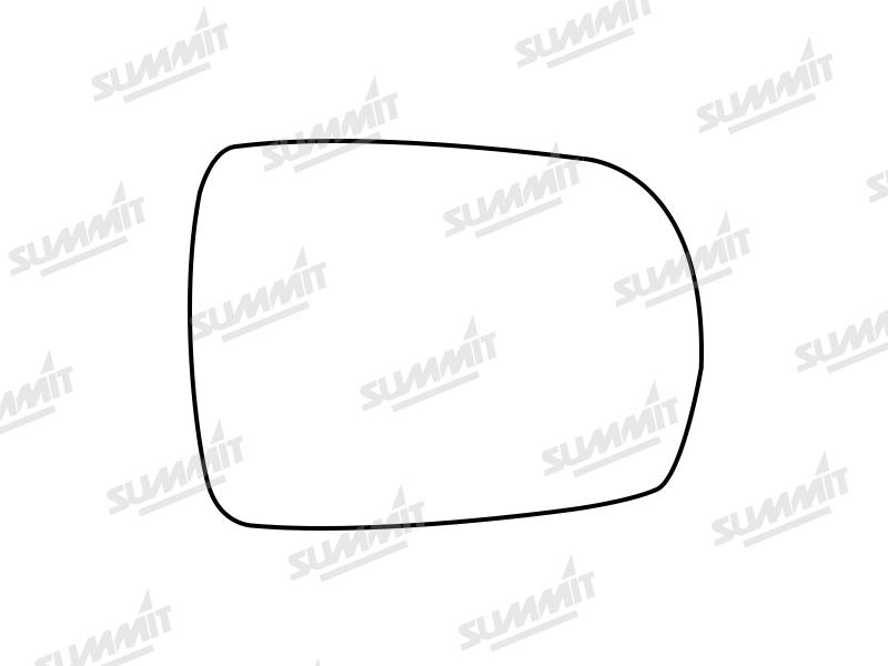 Summit Stick-On Standard Mirror Glass fits Ford Edge 14 to 17 RHS Summit - Bars 4 Cars