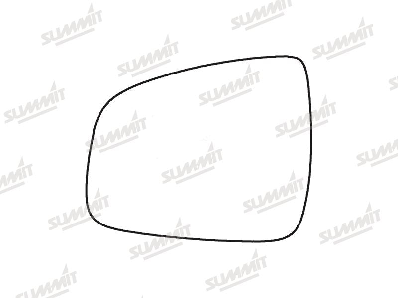 Summit Heated Base Plate With Standard Mirror Glass fits Dacia Duster 14 on LHS Summit - Bars 4 Cars