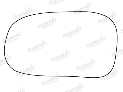 Summit Stick-On Standard Mirror Glass fits Rover 400 LHS Summit - Bars 4 Cars