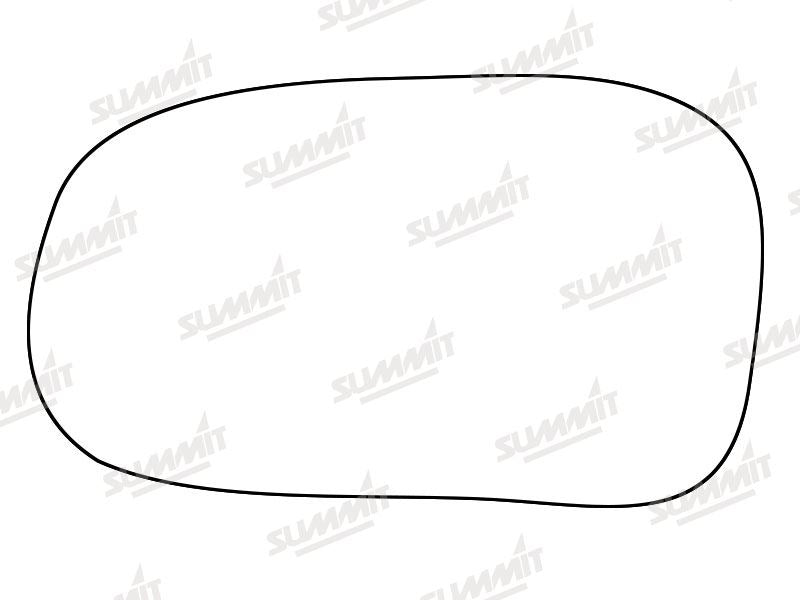Summit Stick-On Standard Mirror Glass fits Rover 400 LHS Summit - Bars 4 Cars