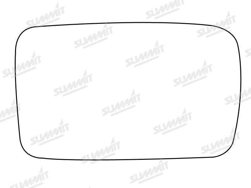 Summit Stick-On Standard Mirror Glass fits Seat Ibiza RHS Summit - Bars 4 Cars