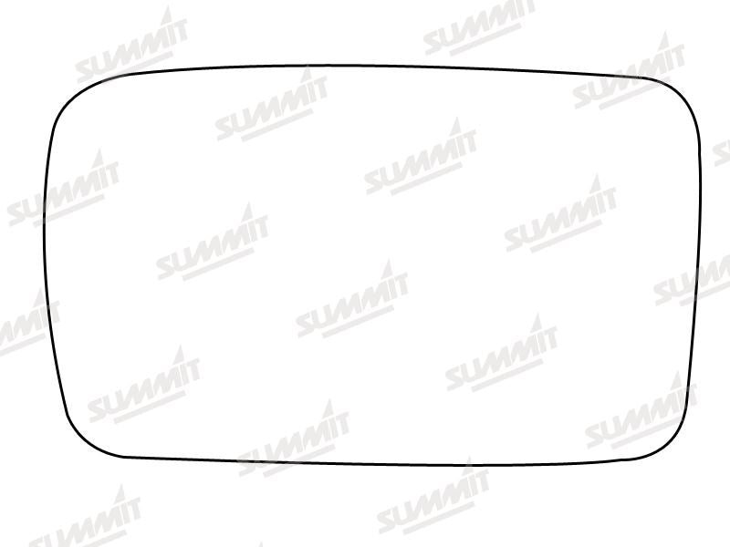 Summit Stick-On Standard Mirror Glass fits Seat Ibiza LHS Summit - Bars 4 Cars