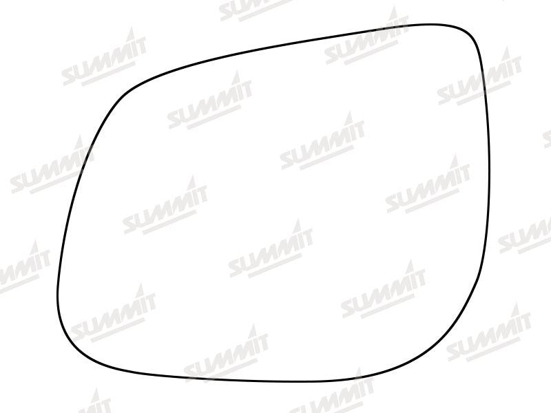 Summit Stick-On Standard Mirror Glass fits Kia Picanto 12 on LHS Summit - Bars 4 Cars