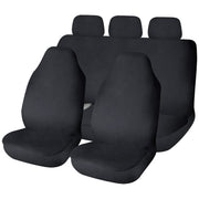 Sakura Full Set Universal Black Waterproof Durable Car Seat Covers Protectors Sakura - Bars 4 Cars