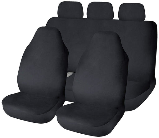 Sakura Full Set Universal Black Waterproof Durable Car Seat Covers Protectors Sakura - Bars 4 Cars
