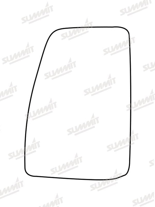 Summit Heated Backing Plate with Commercial Glass fits Ford Transit Custom 12-17 LHS Summit - Bars 4 Cars