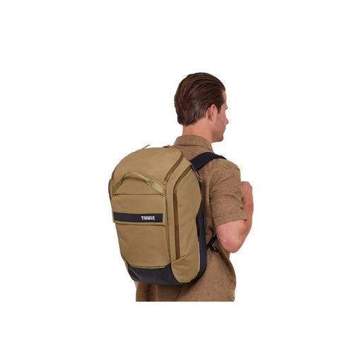 Thule Paramount hybrid bike pannier and backpack 26L tan beige Thule - Bars 4 Cars