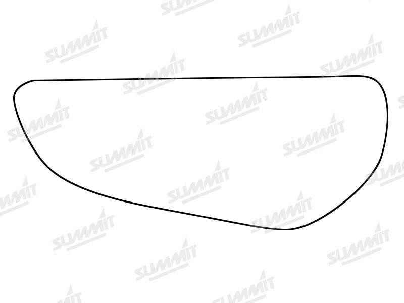 Summit Stick-On Commercial Lower Blind-Spot Mirror Glass fits Ford Connect LHS Summit - Bars 4 Cars