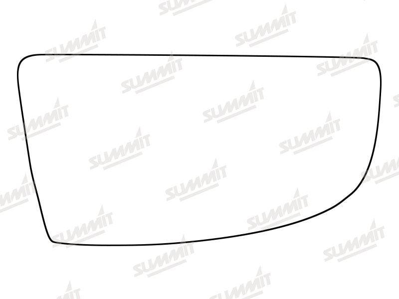 Summit Stick-On Commercial Lower Blind-Spot Mirror Glass fits Ford Transit RHS Summit - Bars 4 Cars