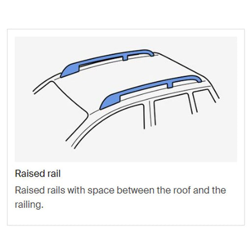 Thule ProBar Evo Roof Bars Aluminum fits Volkswagen Tiguan 2016- SUV 5-dr with Raised Rails Thule - Bars 4 Cars