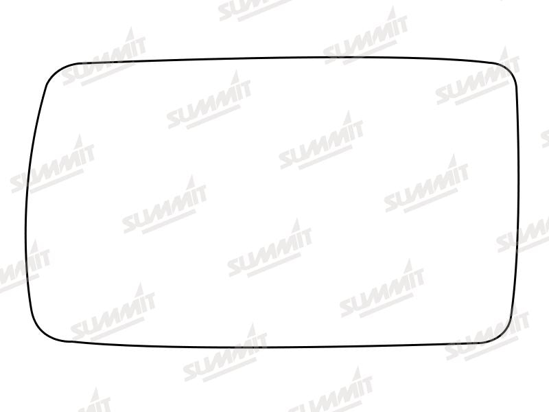 Summit Stick-On Anti Dazzle Mirror Glass fits Alfa 155 LHS Summit - Bars 4 Cars