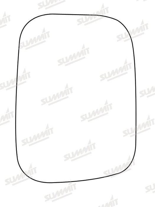 Summit Stick-On Commercial Mirror Glass fits Nissan Urvan RHS 79 to 95 Summit - Bars 4 Cars