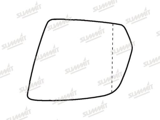 Summit Stick-On Aspheric Mirror Glass fits Mercedes W164/ X164 08-12 LHS Summit - Bars 4 Cars
