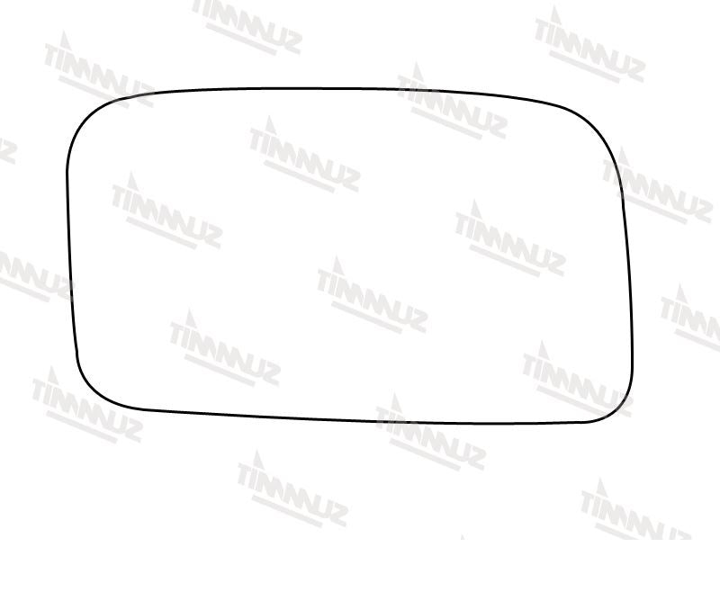 Summit Stick-On Standard Mirror Glass fits VW Jetta RHS Summit - Bars 4 Cars