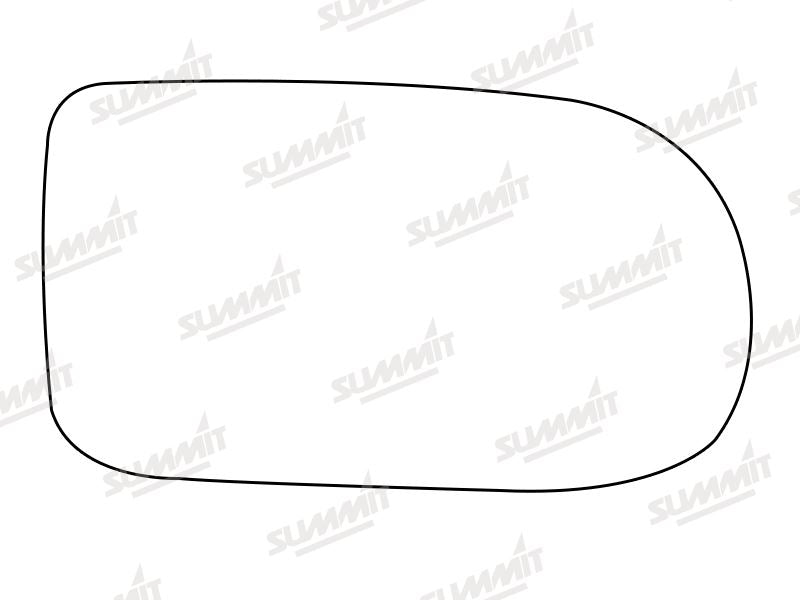 Summit Stick-On Standard Mirror Glass fits Renault Espace Mk2 RHS Summit - Bars 4 Cars