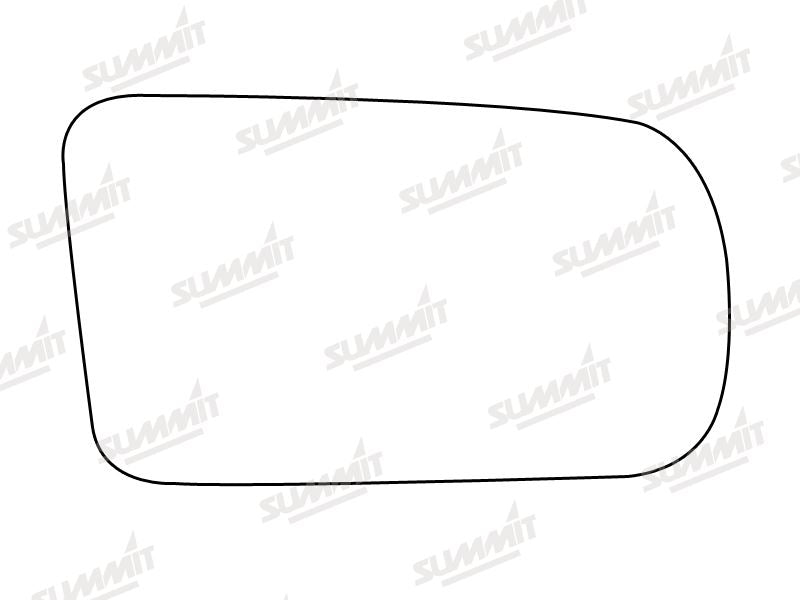 Summit Stick-On Standard Mirror Glass fits Toyota Camry 90 to 96 RHS Summit - Bars 4 Cars