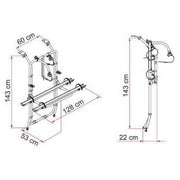 Fiamma Carry-Bike Vivaro/Trafic/Talento 02096-72- Fiamma - Bars 4 Cars