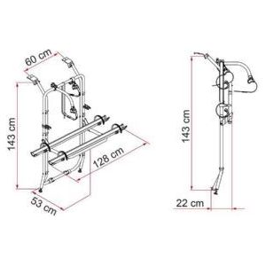 Fiamma Carry-Bike Vivaro/Trafic/Talento 02096-72- Fiamma - Bars 4 Cars