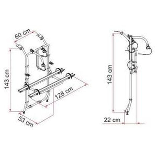 Fiamma Carry-Bike Vivaro/Trafic/Talento 02096-72- Fiamma - Bars 4 Cars