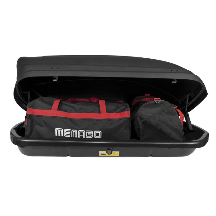Menabo Mania 320 Litre Black Roof Box (50kg Max.)