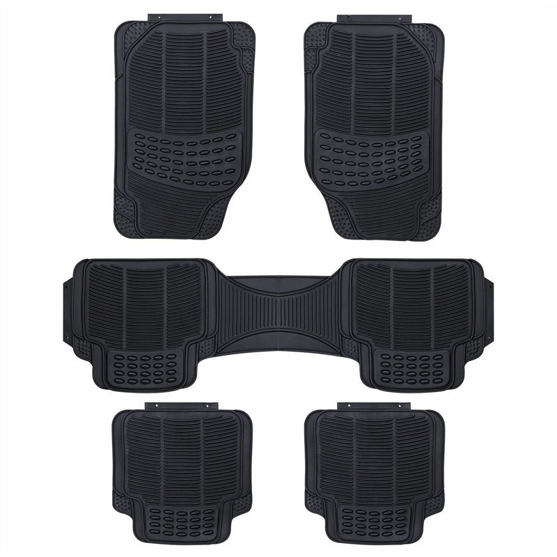 5 Piece MPV Heavy Duty Rubber Non Slip Car Mats Set Universal Fit UKB4C - Bars 4 Cars